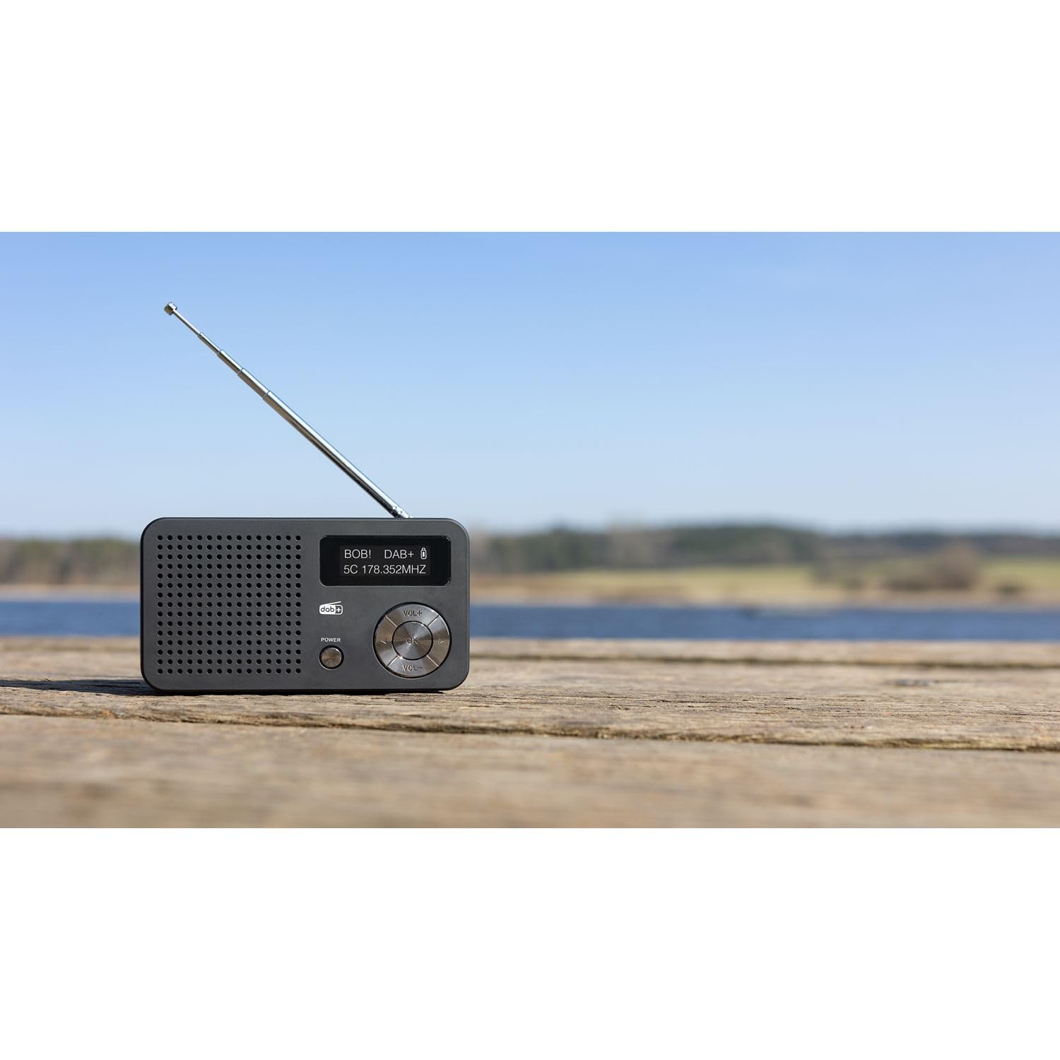 IMPERIAL DABMAN 13 (Dab+, FM, Altavoz, Pantalla, USB, MicroSD, Funcionamiento con batería, batería, pequeño, Control de Botones), Color Negro