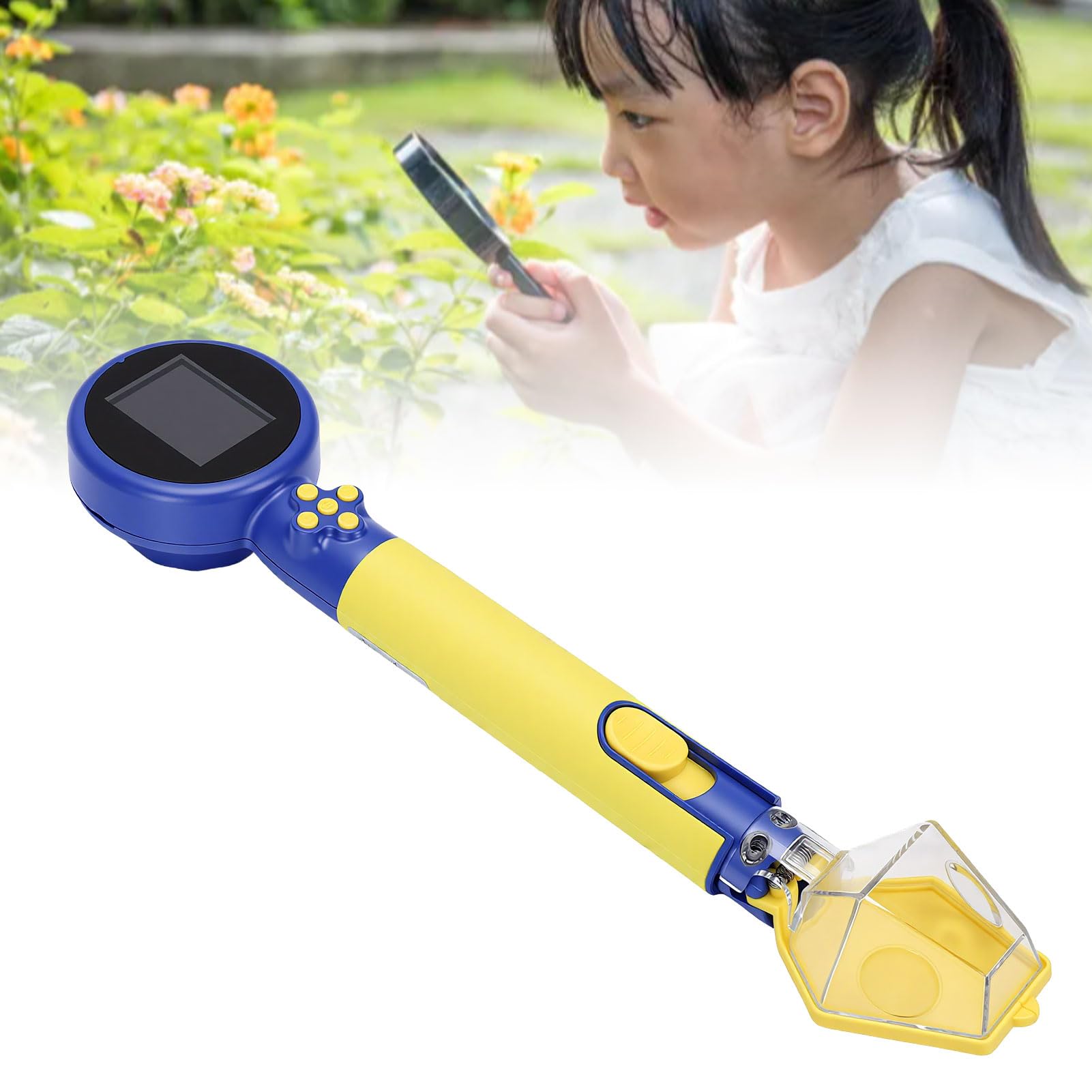 VGEBY Microscopio per Bambini 1080P HD, Schermo IPS da 2.0 Pollici, per