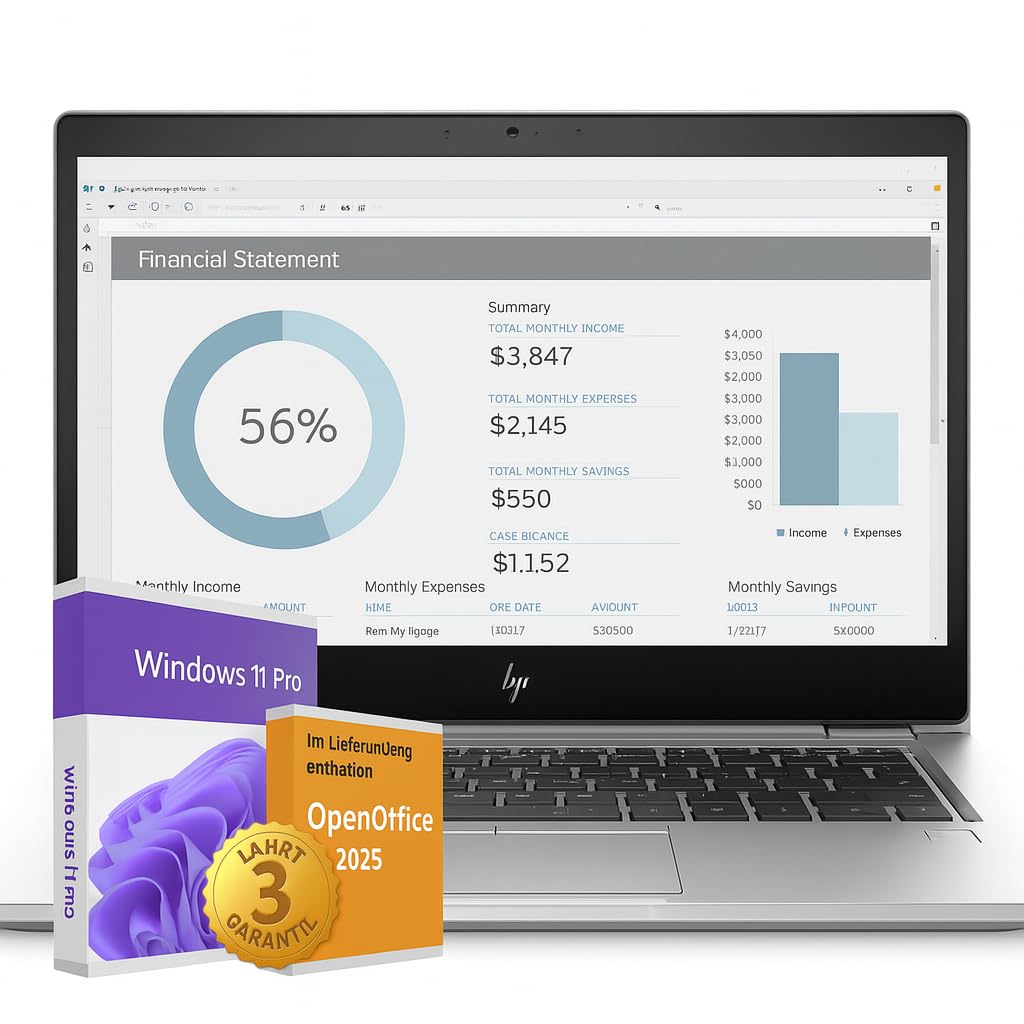 Ordinateur portable EliteBook 840 G5 • 14" Full HD • Processeur Intel Core i5 8ème génération • 32 Go de RAM • SSD 1 To • Windows 11 Pro • avec garantie de 3 ans • OpenOffice 2025 • Windows Defender