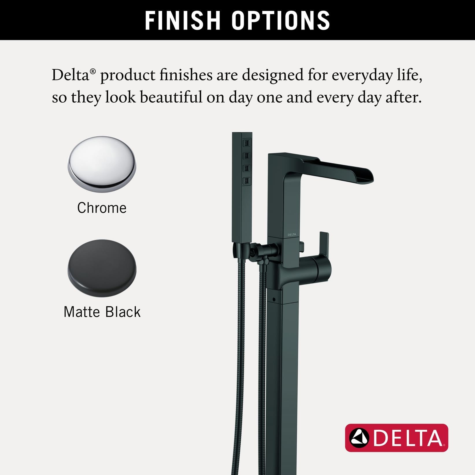 Delta Faucet Ara Floor Mount Tub Filler - Freestanding Roman Tub