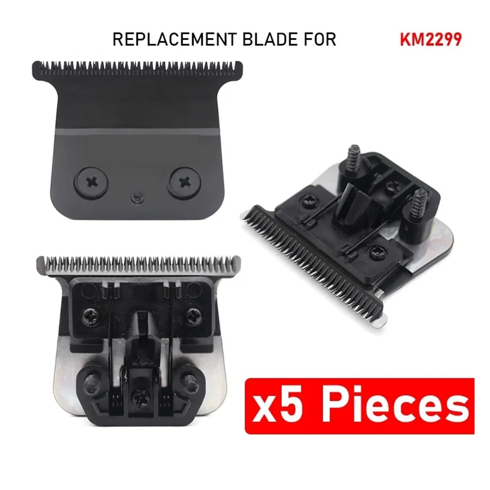 Ersatzklinge for Haarschneidemaschine, Kompatibel Mit Kemei KM-2299 | Die Wartung der Haarschneidemaschine und den routinemäßigen Austausch der Klingen(KM-2299 BladeX5)