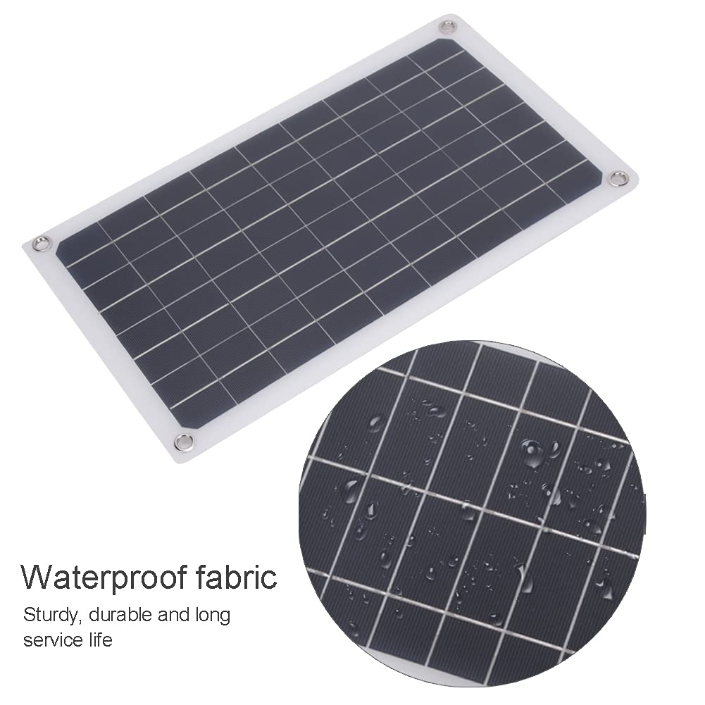 Caricatore da pannello solare da 20 W monocristallino USB doppia uscita CC portatile di alta qualità per batteria da 12 V da campeggio all'aperto