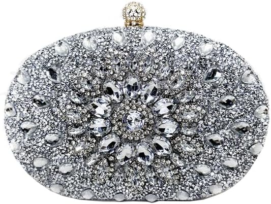 Evening Bags for Women Sparkly Rhinestone Clutch Purses Luxury Handbags for Weddings Formal Prom Party 2026