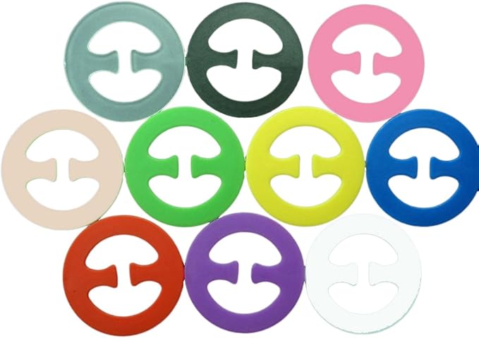 ブラクリップ 10色セット 円形 ブラクリップ 肩ひもが落ちない キュートな背中 キレイな寄せ胸 をつくる ブラストラップクリッパー 10色セット 円形 ランジェリーストラップ 通販