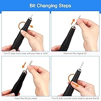 Vista 8 de Fuerte 90 65 W 35000 rpm máquina de taladro eléctrico del arte del clavo máquina de manicura eléctrica Herramientas de pedicura máquina de pulido