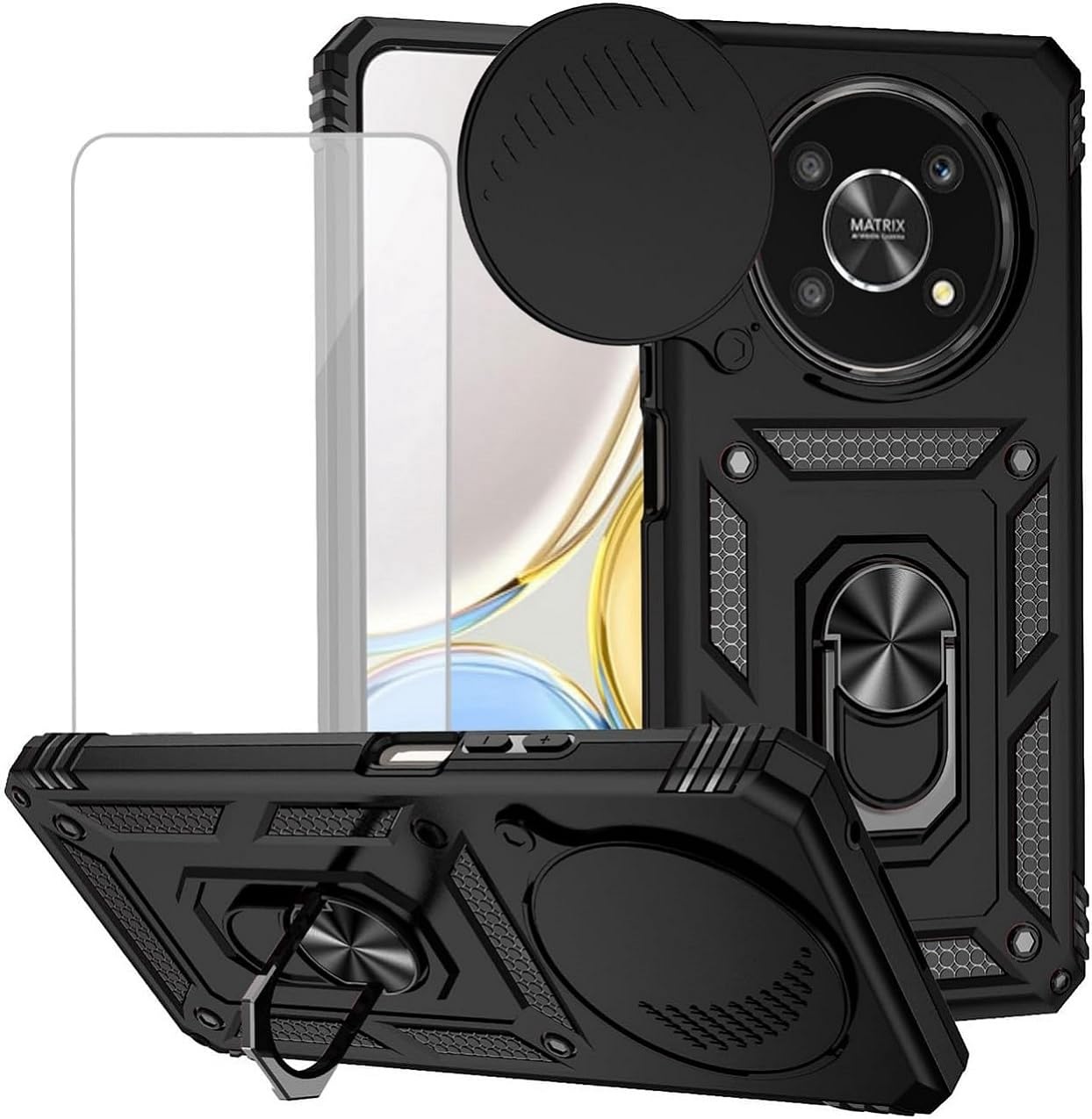 Vikeko Back Cover for Honor X9b 5G (Black) (B0D7MN4TJ5) Amazon Price History, Amazon Price Tracker