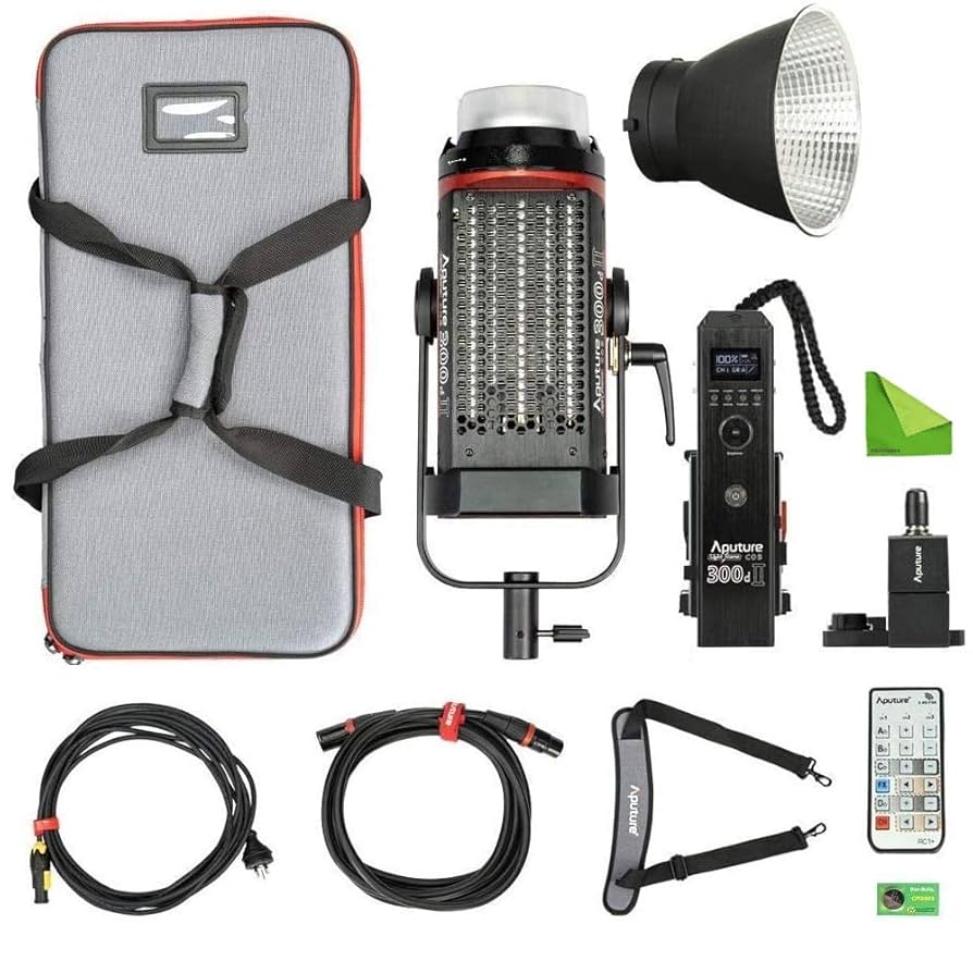 Aputure COB 300D LEDライト#z23 Aputure LS C300D II LED Light Kit with V-Mount Battery Plate