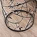 FirsTime & Co. Bronze Bird and Branches End Table, Bedroom Nightstand and Living Room Side Table, Round, Metal and Glass, Cottage, 22 x 16.5 Inches