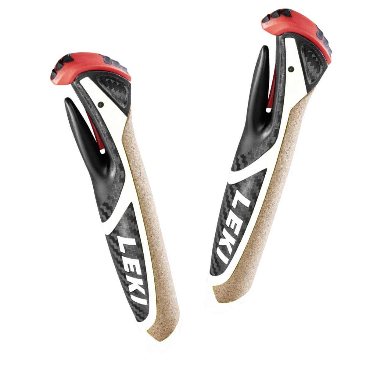 Leki Unisex_Adult Nordic Shark 2.0 Handle, Black/White, 16mm