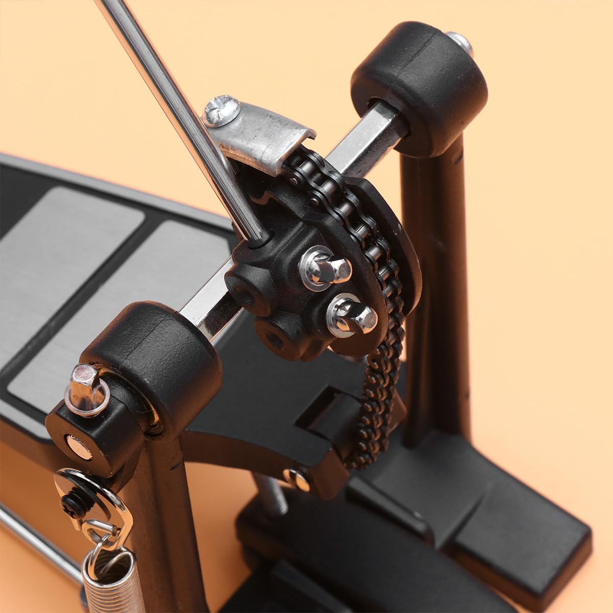 Cabilock Pedal de Batería de Metal Profesional Excelente Sensación al Pisar para Batería Jazz de Percusión, Adecuado para Bateristas Expertos