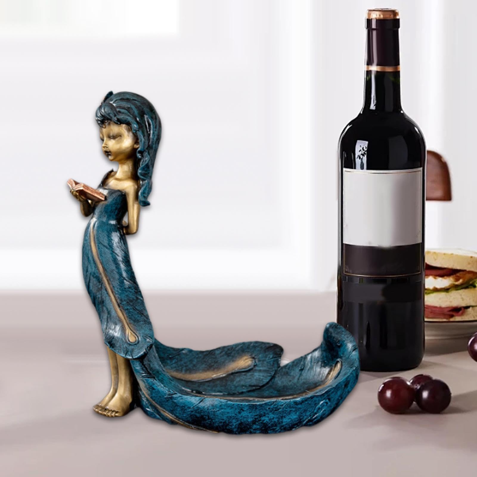 Amazon｜AWHAO ワインボトルスタンド 美しい女性像 インテリア  