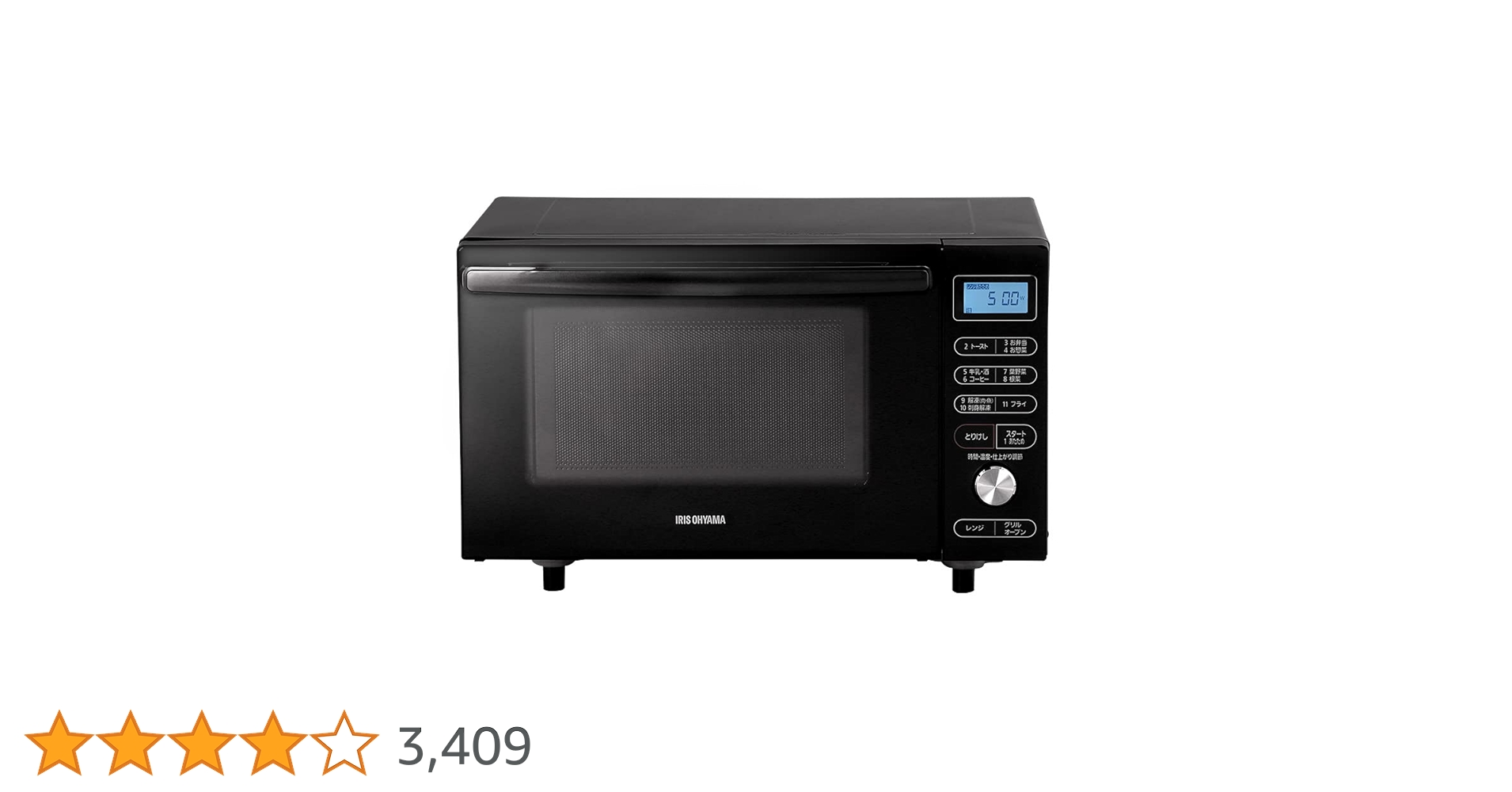 Amazon.co.jp: Iris Ohyama MO-F1805-B Oven Microwave 18L Flat Table