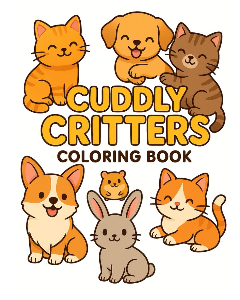 Cuddly Critters Coloring Book