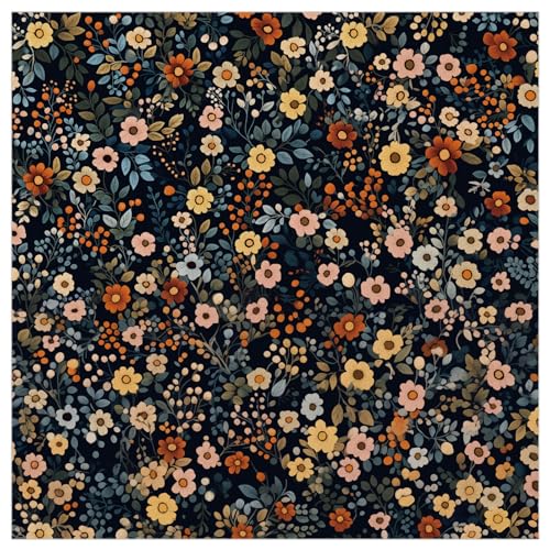 arricraft carré mouchoir en coton, coloré fleur motif carré mouchoir en coton fait à la main pour hommes femmes Outdoor Sport serre - tête