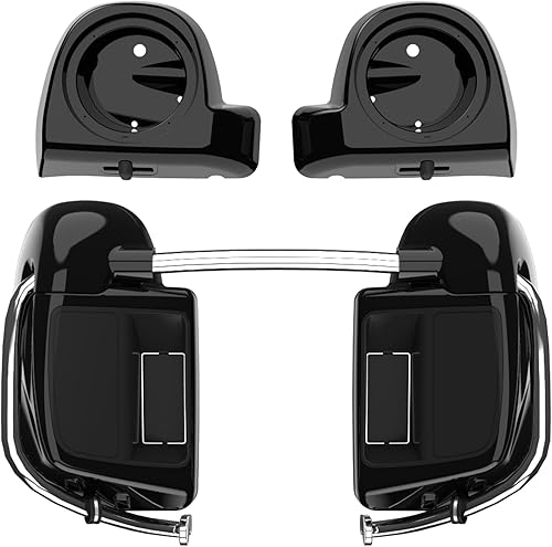 Moto Onfire Lower Fairings Vivid Black - Cápsulas de altavoz de 6.5 pulgadas para 2019 2020 2021 2022 H-D Touring Street Glide, Road King, Road