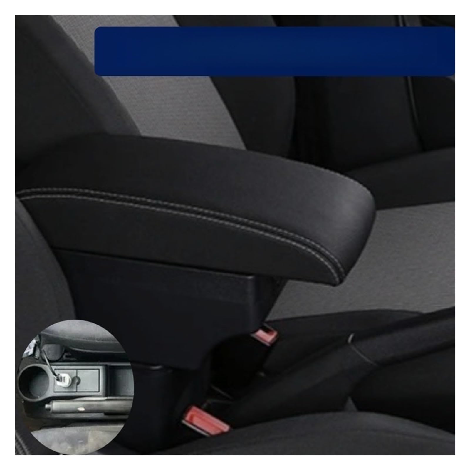 Couverture d'accoudoir de voiture Accoudoir pour Mazda 2, boîte de voiture pour Demio, rangement Central, rénovation intérieure