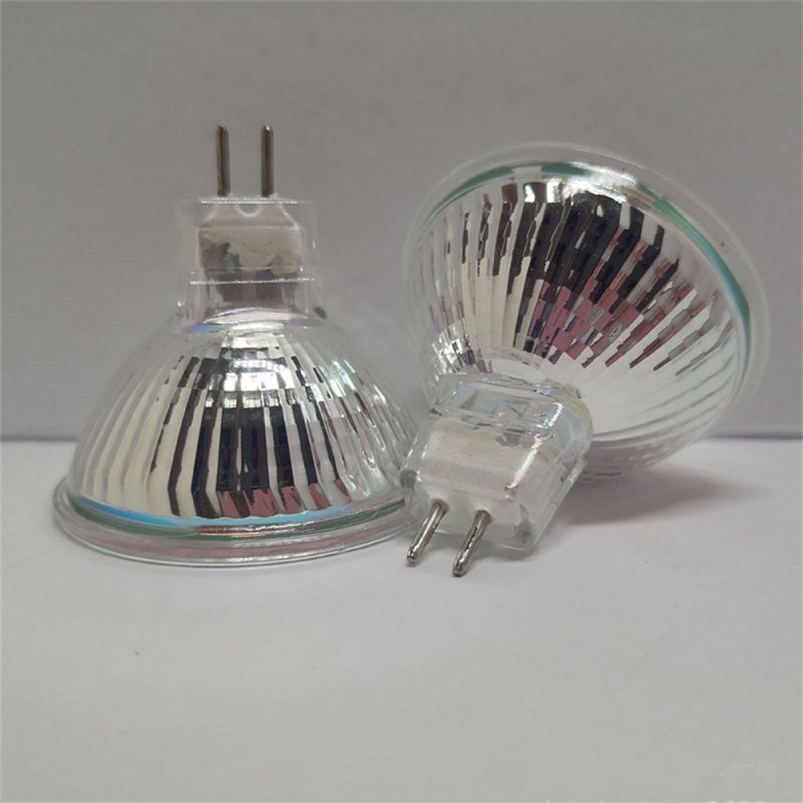 Ampoules MR16 12V 20W GU5.3 Halogène Spot Cup MR16 50W Ampoules halogènes 2 broches GU5.3 Culot Blanc Chaud Dimmable 6PCS 50W