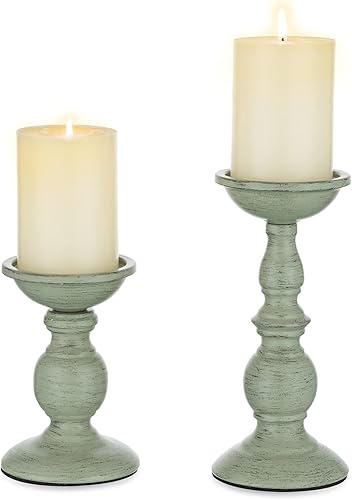 Sziqiqi Portavelas de hierro retro, portavelas vintage para centro de mesa, boda, cumpleaños, velas, cena, luz decorativa, decoración del hogar, 2