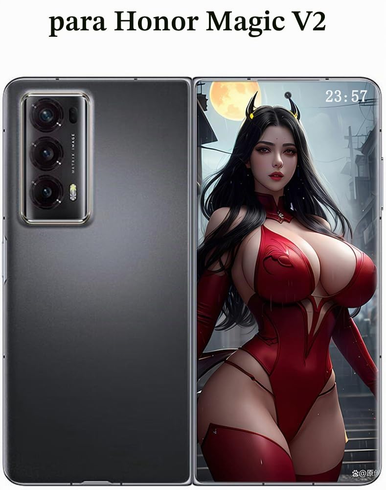 Funda para Honor Magic V2 para Honor Magic V 2 Carcasa de Telefono con Pantalla Plegable. Estuche de Teléfono Móvil de Cuero