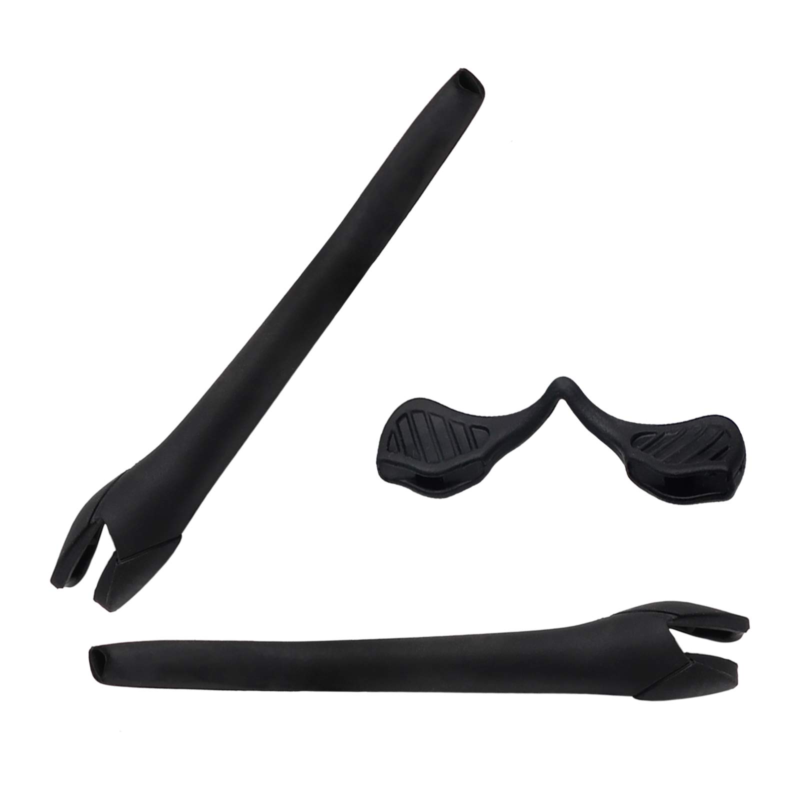 Lenzreborn Men's Black Replacet Earsocks Nosepieces Rubber Kits For Oakley Radar Ev Path Sunglass