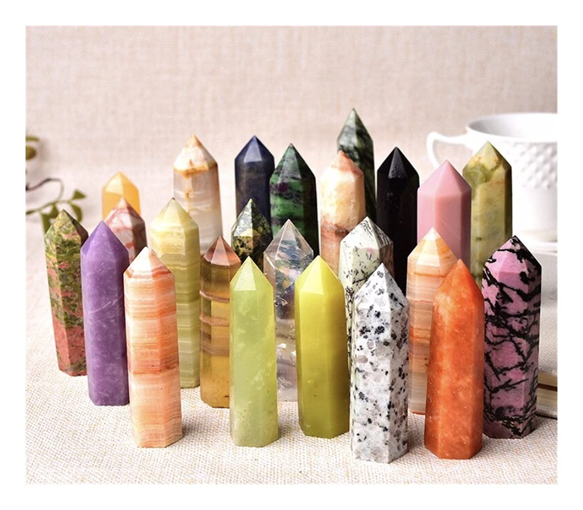 FFIME Natural Crystal Stone Stone Crystal Point Generator Tower Crafts