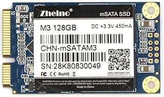 Zheino mSATA SSD 128GB M3 Internal Mini SATA SSD Drive 3D Nand Flash Solid State Drive for Mini PC Notebooks Tablets PC