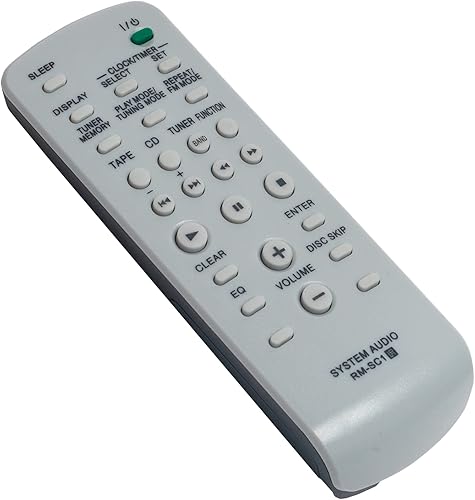 Miniatura 2 de Allimity Mando a distancia de repuesto RM-SC1 RMSC1 compatible con Sony Mini Hi-Fi Component System MHC-RG221 MHC-RG121 MHC-RG100 MHC-RX550 SS-RG444
