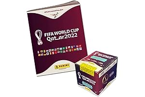 Panini FIFA World Cup QATAR 2022 ALBUM + BOX (50 Packs, 5 Stickers per pack)