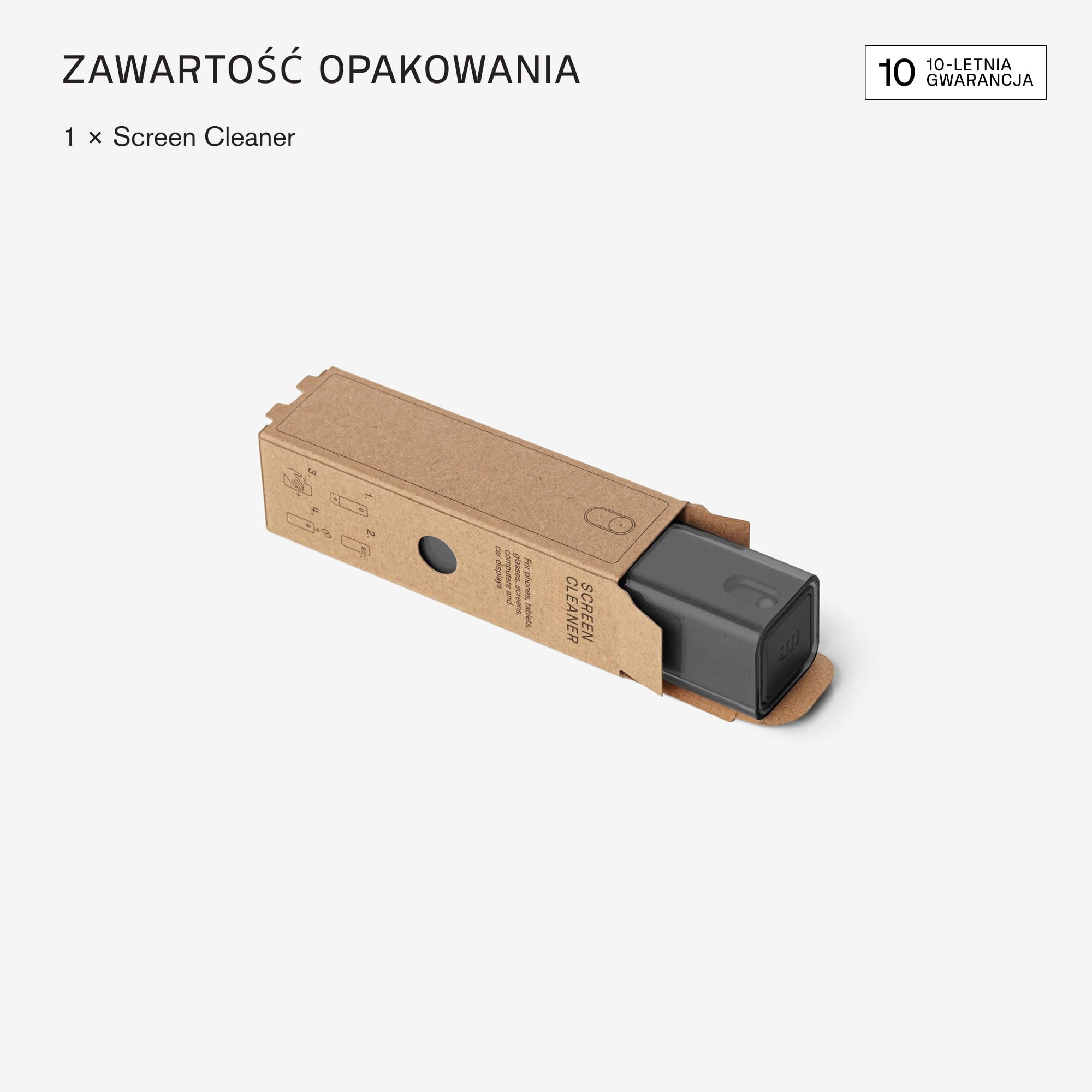 am Zestaw do czyszczenia ekranu z atomizerem 2 w 1 – środek do czyszczenia wyświetlaczy do smartfona, tabletu, laptopa i auta – screen cleaner z mikrofibrą (czarny, 1 szt.)