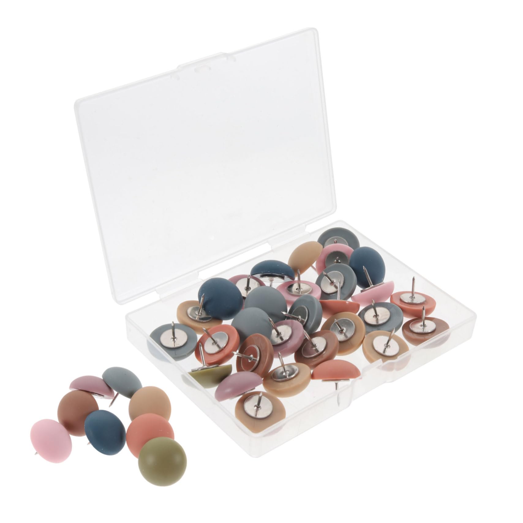 Lurrose 90stücke Dekorative Resin-pinnnadeln Halbrunde Push Für Pinnwände Und Fotowände Vielseitige Korkbrett-heftzwecken Bunten Designs Für Büro Und Zuhause
