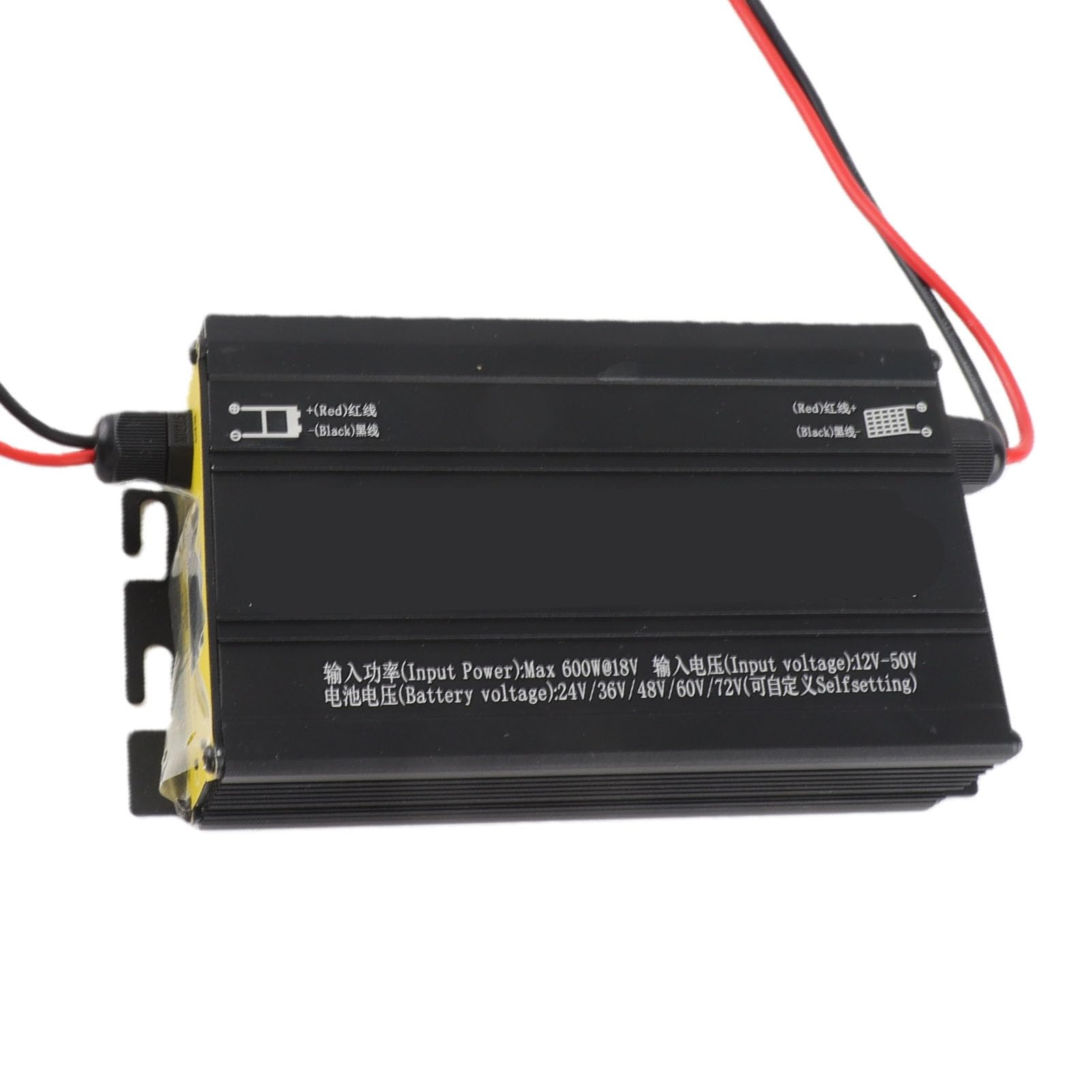 Hidyliu Regolatore di Carica Solare MPPT Boost Display LCD Efficiente Regolatore di Carica Solare Potenziato per Veicoli Elettrici e Kit di Sistemi Solari in Lega di Alluminio