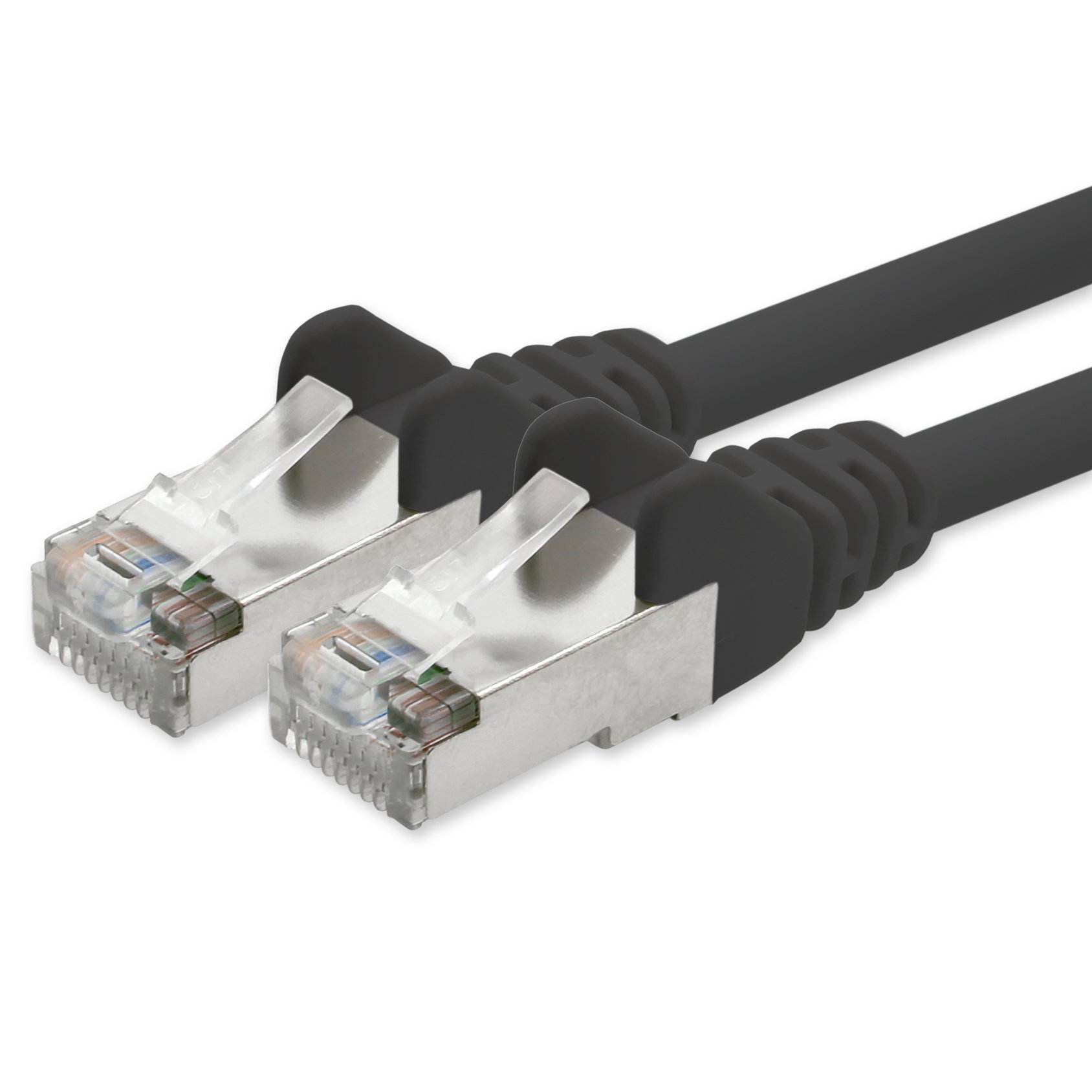 1aTTack CAT5 SFTP Ethernet LAN Network Cable with 2x RJ45 20m - Black