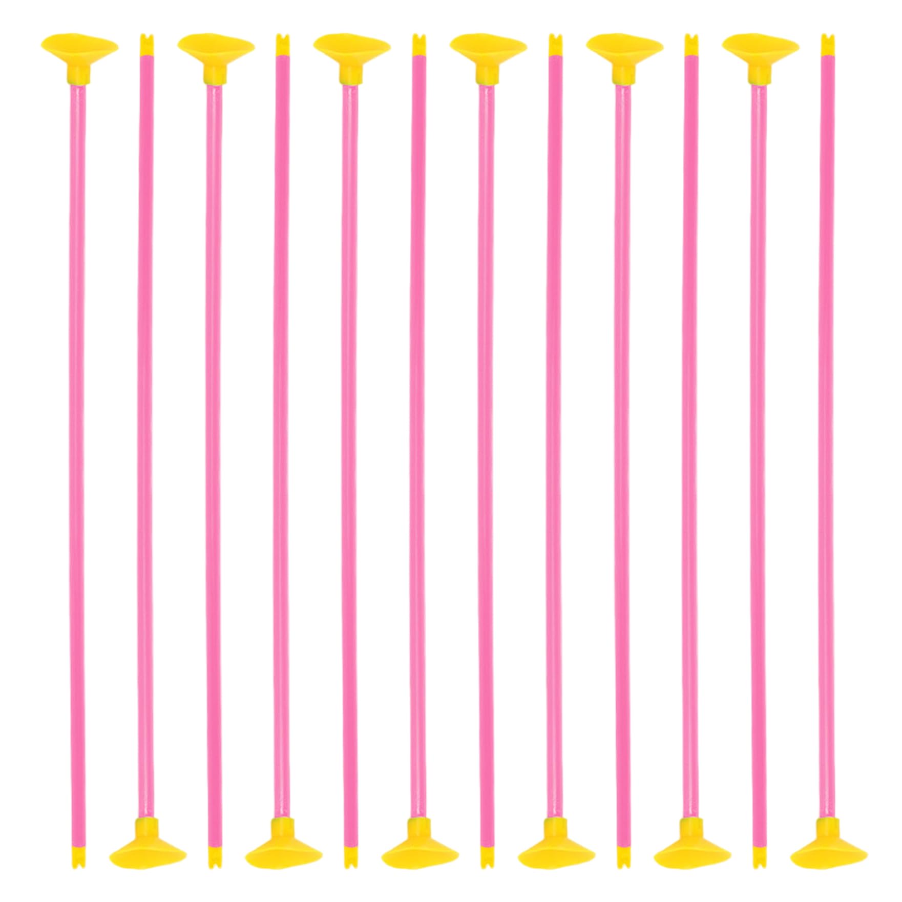 Lot de 12 flèches à Ventouse, flèches de Rechange 42 cm Long pour Enfants, Accessoires tir à l'arc légers et réutilisables.