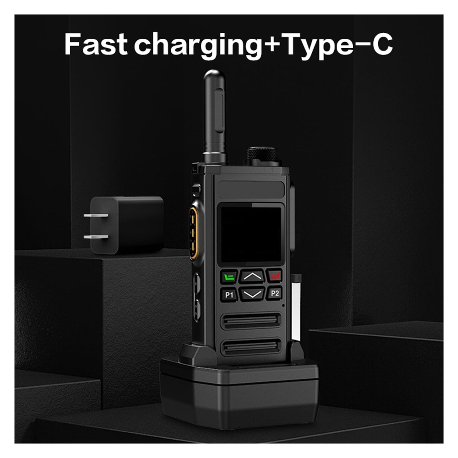 Walkie Talkie 4G Scheda SIM Rete WiFi Telefono Cellulare Radio Lunga Portata 100 Miglia POC Professionale Trasmissione Vocale Chiara