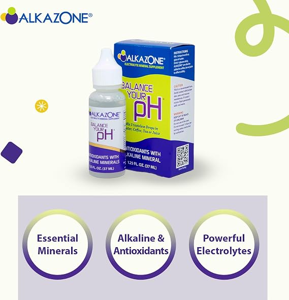 ALKAZONE Balance Your pH (Antioxidants Alkaline Mineral Booster & Supplements) (6-Pack)