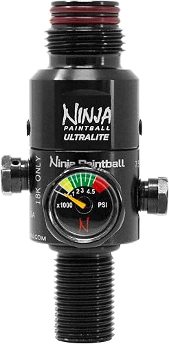 Miniatura 5 de Ninja Paintball Sistema de tanque de aire comprimido HPA de fibra de carbono 684500 Lite con regulador