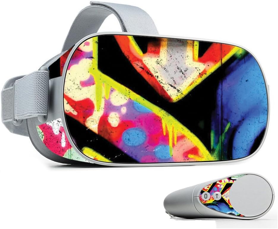 MightySkins Skin Compatible with Oculus Go Mobile VR - Loud Graffiti | Protective, Durable, and Unique Vinyl Decal wrap Cover | Easy to Apply, Remove, and Change Styles | Made in The USA