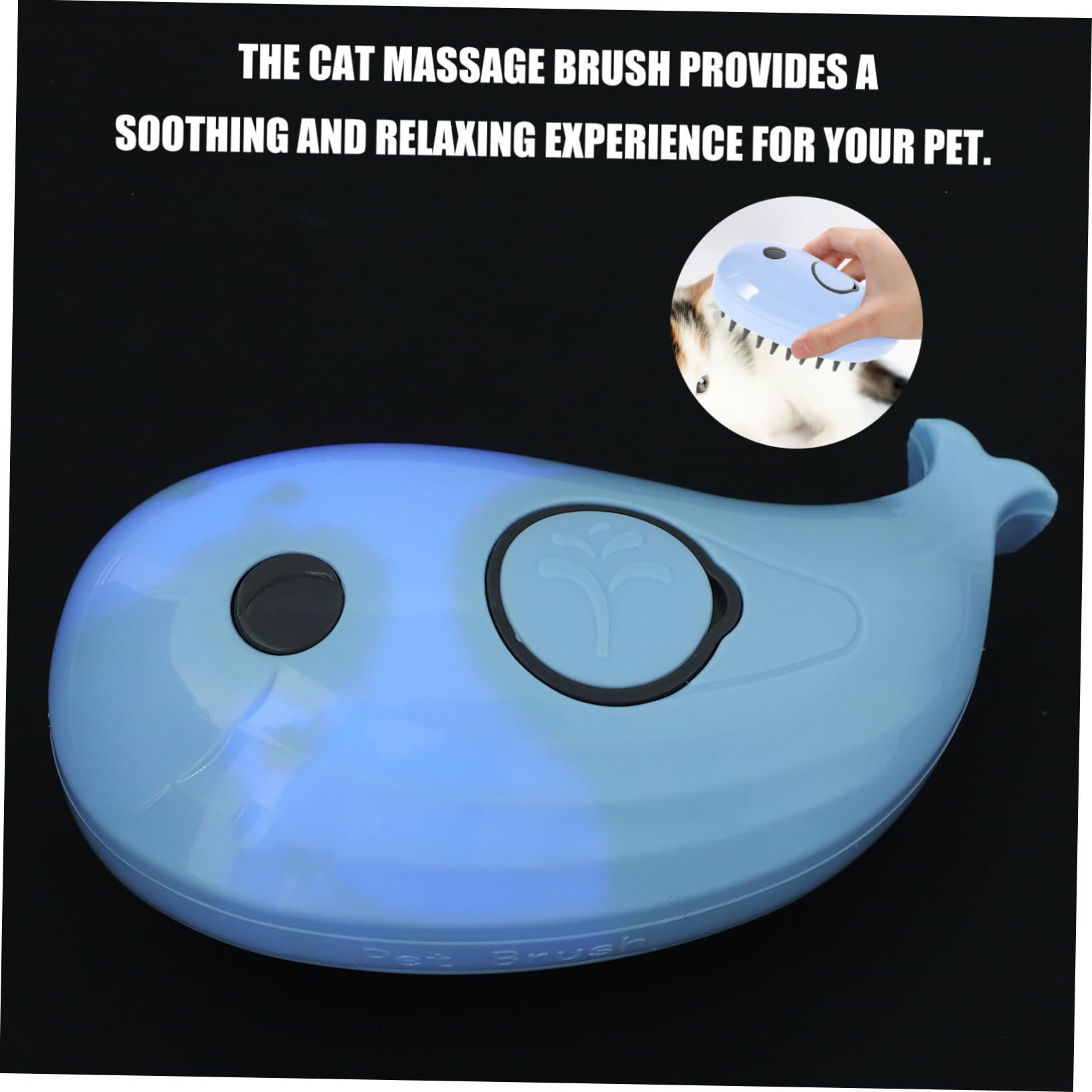 Yardwe 5St Katzendampfbürste tierbürste Haustier bürsten für katzen katzebürste Haardampfer Katzenbadschrubber Badezubehör für Katzen sprühen Katzenbürste Shampoo Wal Massagebürste