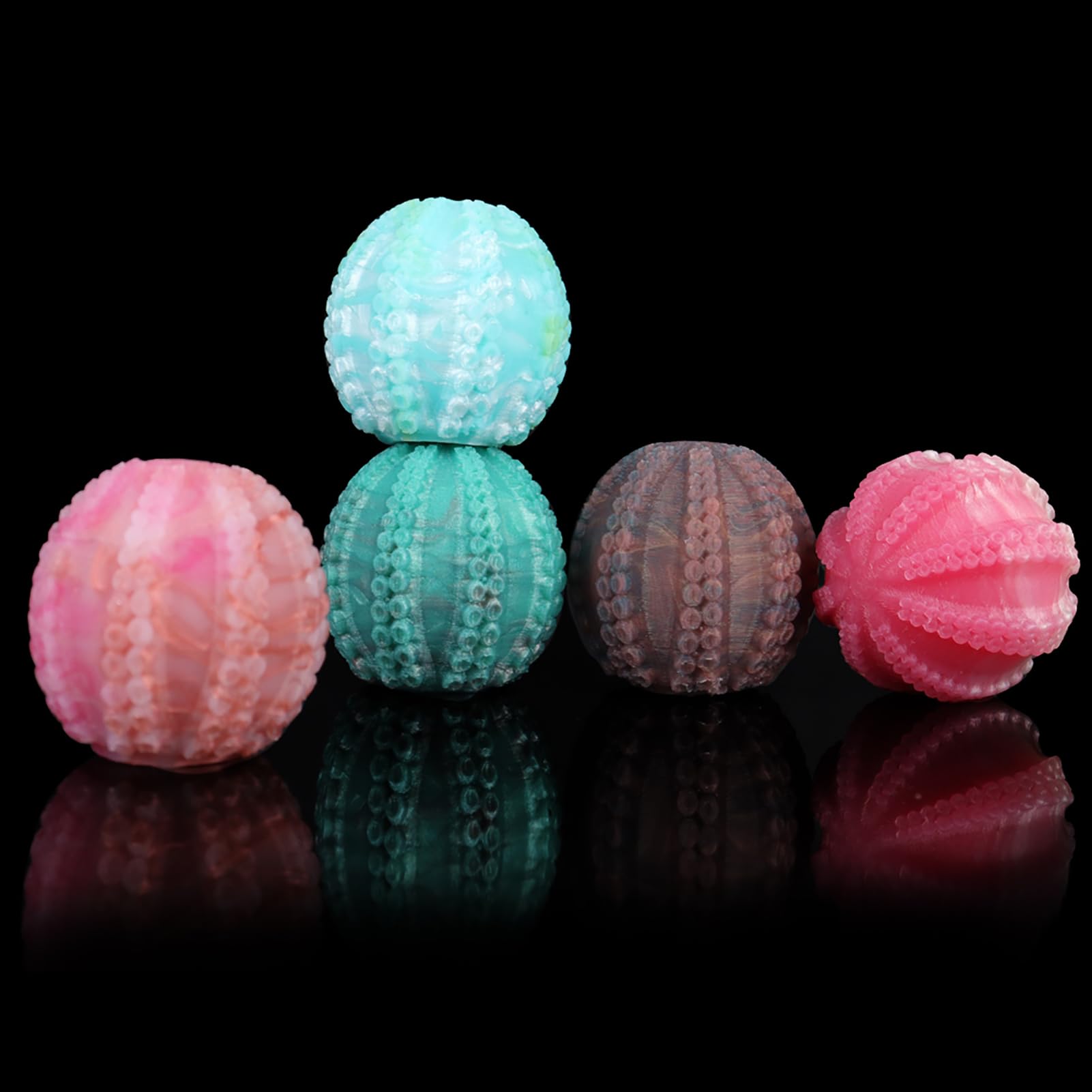 HXLXW Liebeskugeln Alien-Sporen Eier für Ovipositoren Durchmesser 4,7 cm x Länge 4,7 cm,Vaginal-Anal-Stimulator-Perlen, Vagina schrumpfendes Sexspielzeug Sexspielzeug(5pcs)