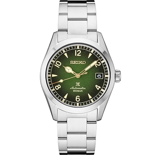 Seiko Relógio masculino SPB155 Prospex prateado 38 mm aço inoxidável, Moderno