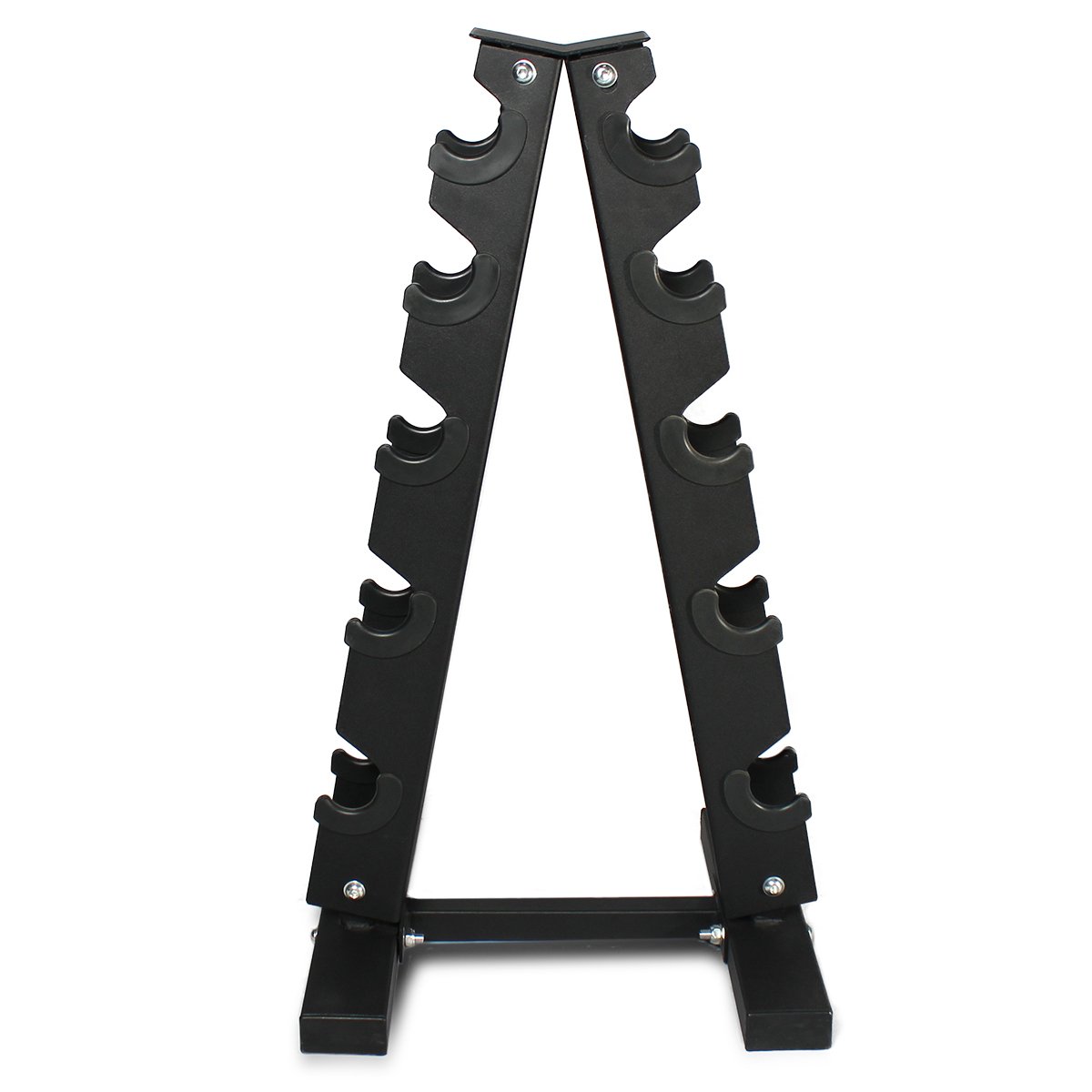 Fitness Republic Neoprene Dumbbells Weight Storage Rack - 2.0 MM Thick Steel Weight Organizer - Ideal Choice for Home Gym - Easy to Assemble and Store