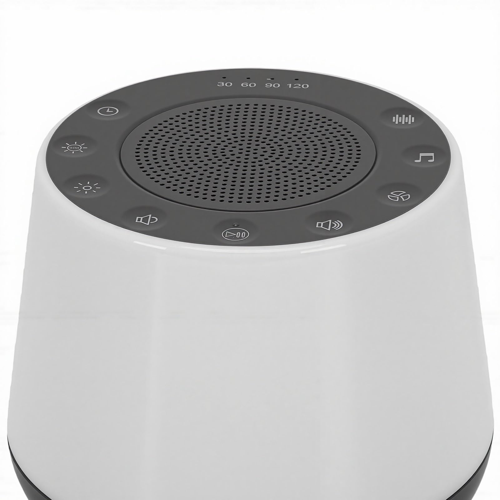 Fabater Macchina per il Rumore Bianco Luce Notturna Portatile a Colori Suono Rilassante per Viaggi Domestici Uso Materiale ABS Batteria 1800mAh (GREY)