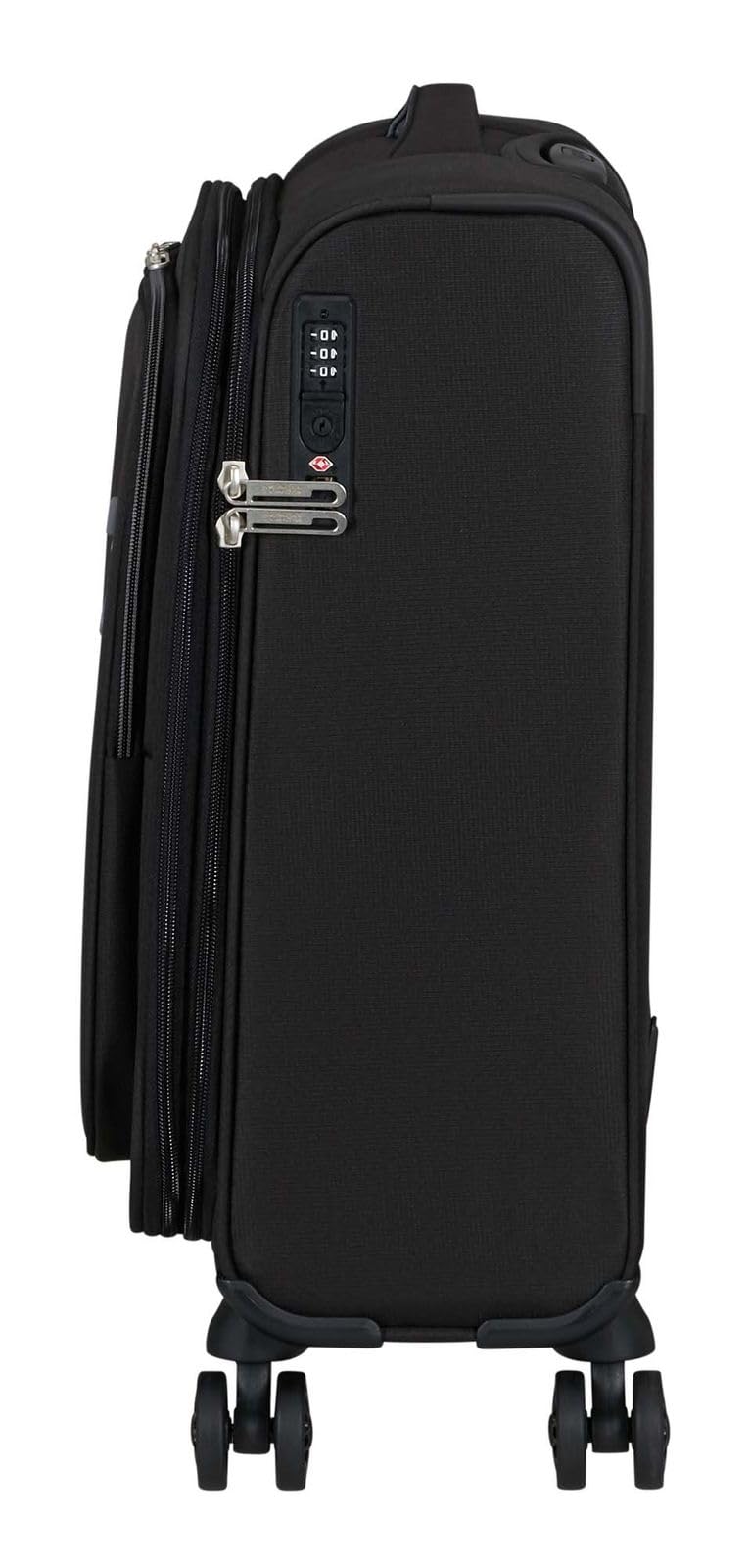 American Tourister Trolley Cloudrider Spinner Exp. TSA Jet Black Negro 55cm