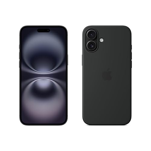 Apple iPhone 16 Plus (512 Go) - Noir + Coque Transparente avec MagSafe - Noir - Noir - 512 Go - +Coque noir