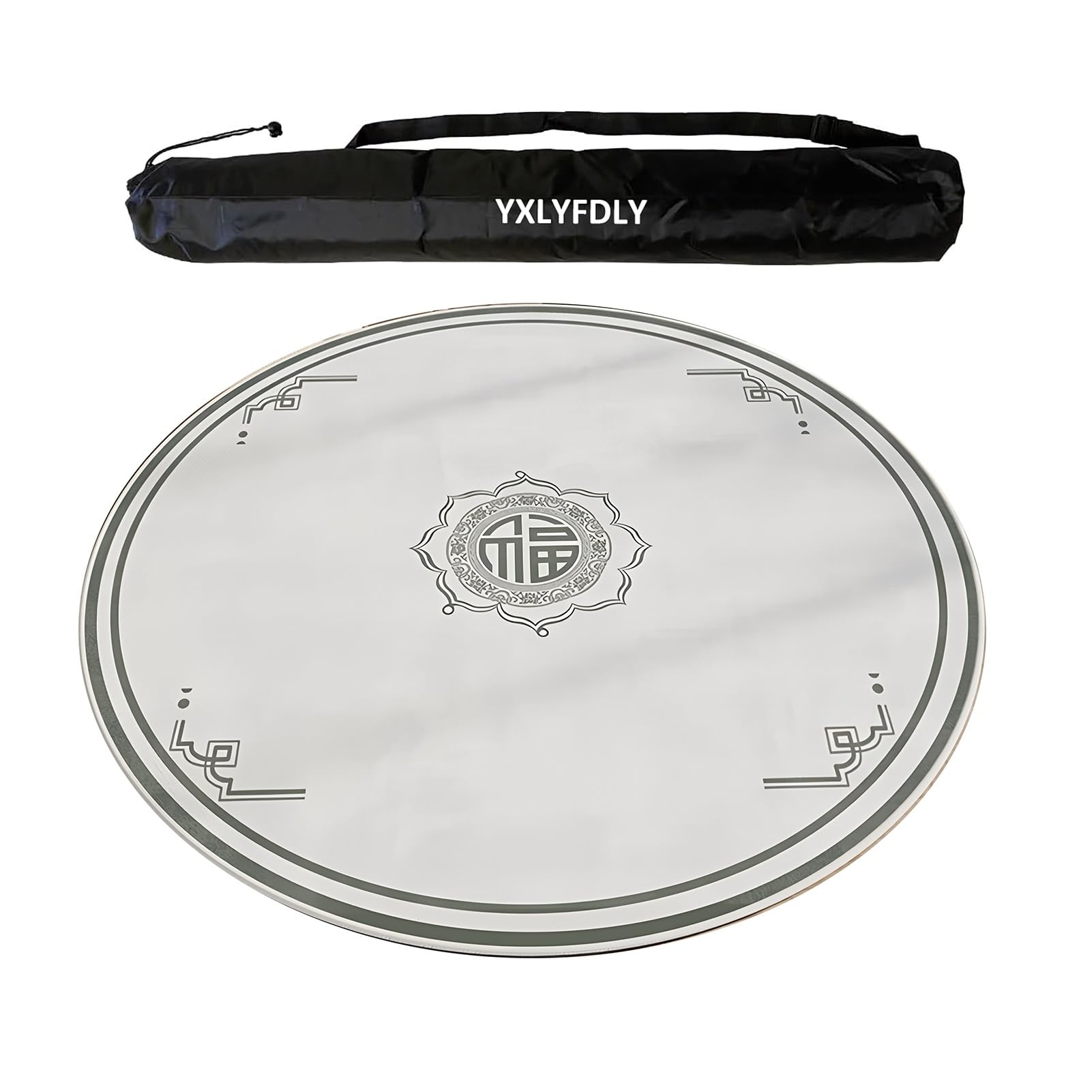 Tapis de Table de mah-Jong, Épaissi et antidérapant avec Sac de Transport(75cm/29.52in)
