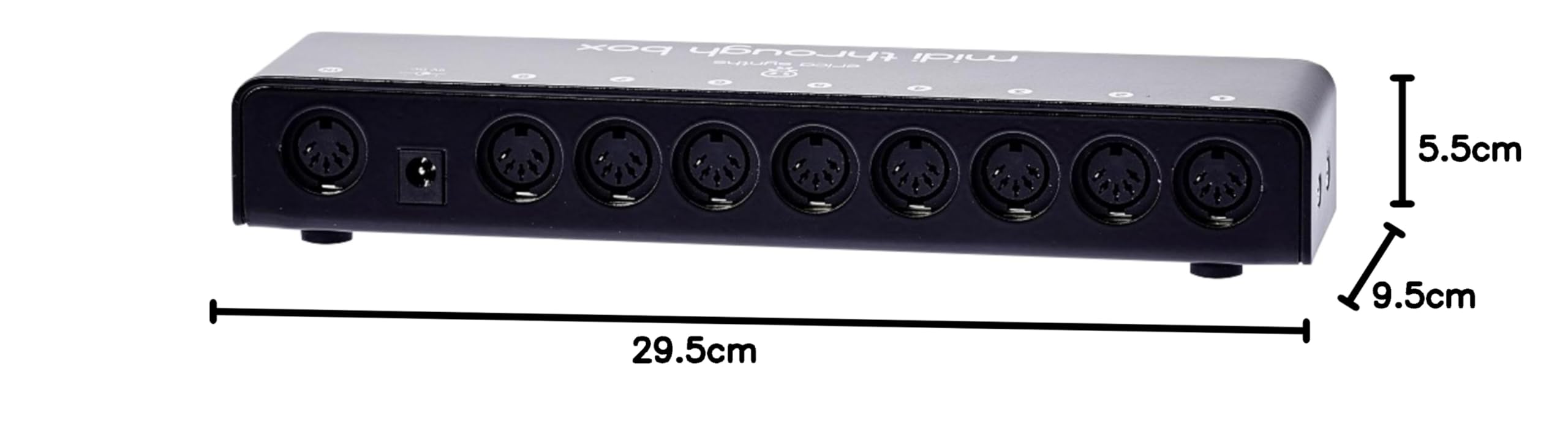 Erica Synths Midi Through Box robuste 8-fach MIDI-Thru Box - Strumento MIDI per tastiere