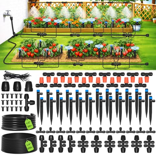 MIXC 250FT Drip Irrigation System Kit