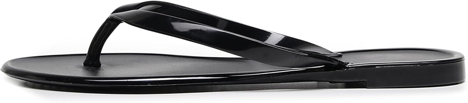 Flip Flops for Women Jelly Shoes Thong Sandals Jellies Flats Clear Slipper Summer Beach Pool Slides Size 10 Slip On Quick Drying Soft - Image 8