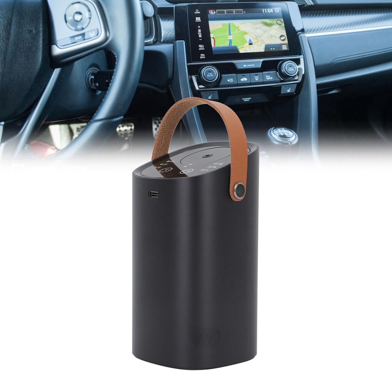 Portable Intelligent Touch Screen Aromatherapy Diffuser for Car USB Charging Comfortable Fragrance for 20m² Space