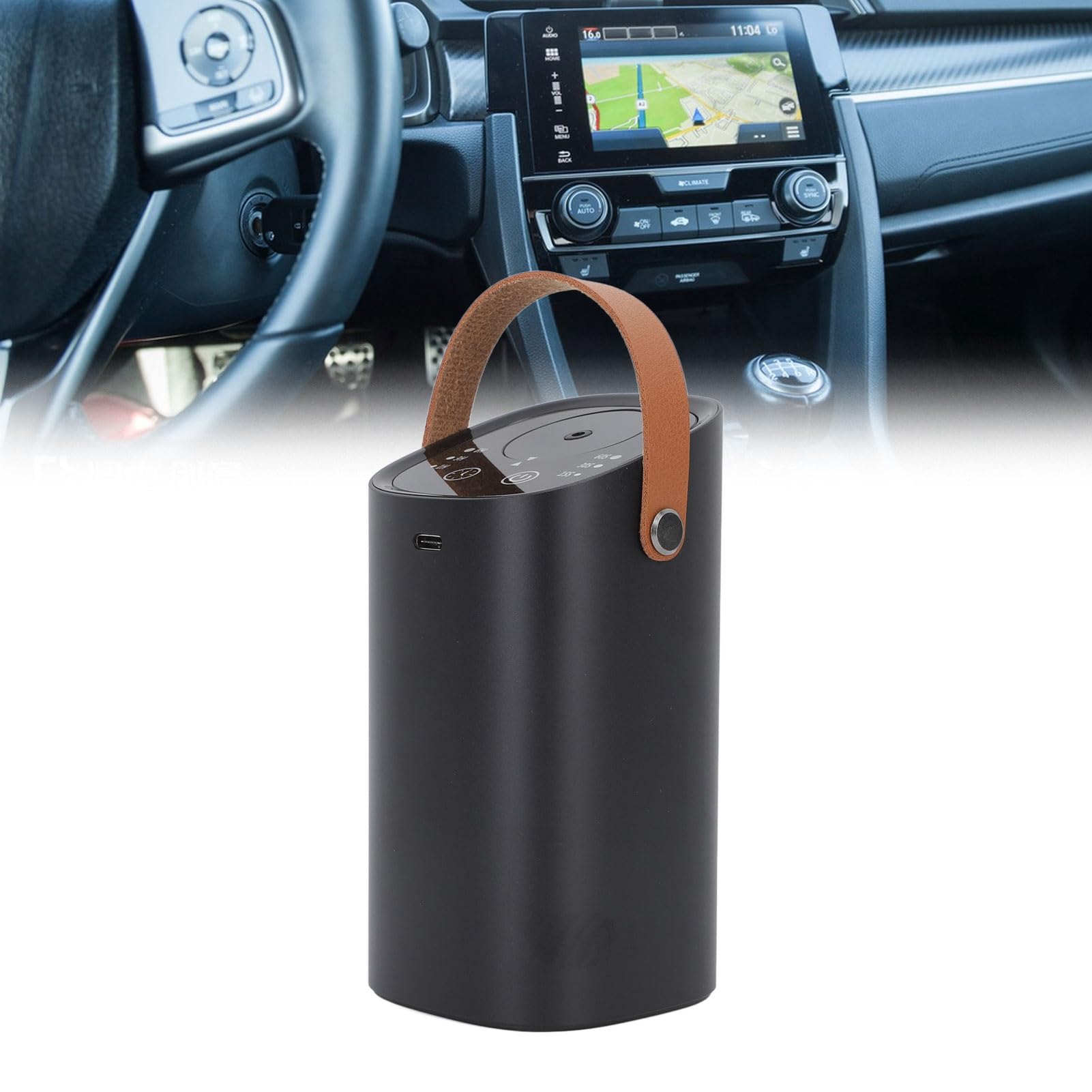Macchina di Aromaterapia Senza Acqua Intelligente con Touchscreen per Auto e Casa - Diffusore di Profumo Automatico Portatile USB